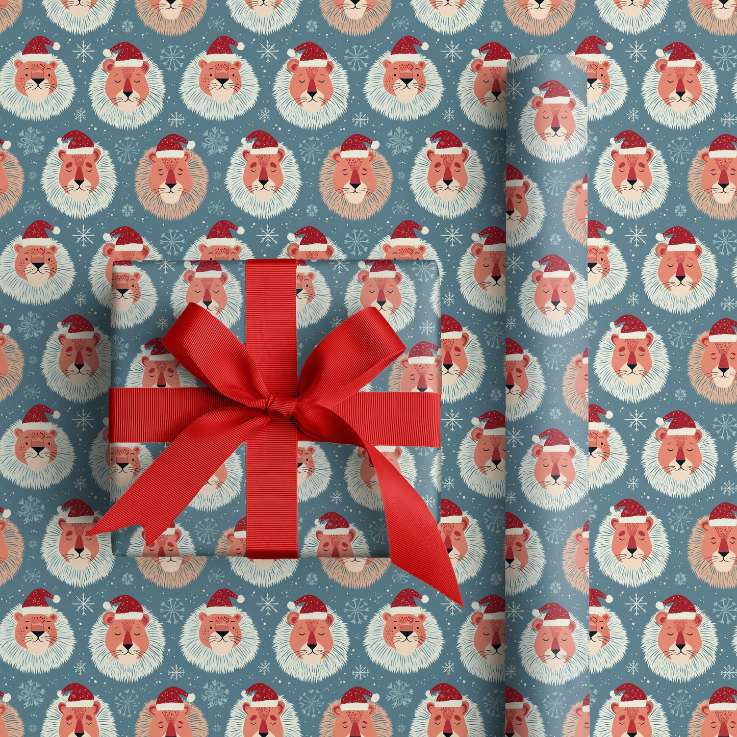 Lions Dream Beneath Winter's Soft Glow