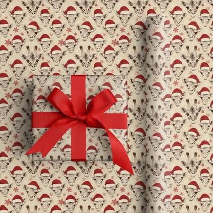 Festive Giraffes Celebrate Winter's Joy