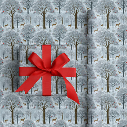 Cardinals Dance Through Silver Forests