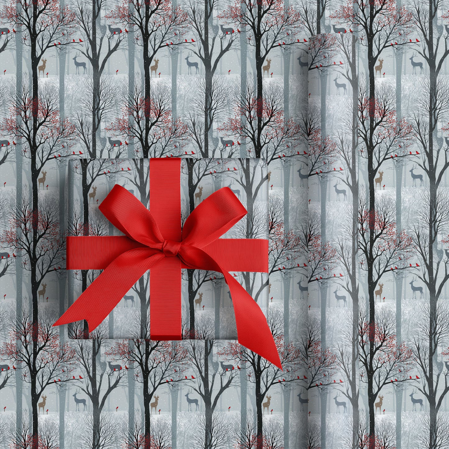 Cardinals Dance Through Winter's Stillness