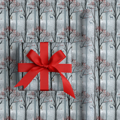 Cardinals Dance Through Winter's Stillness