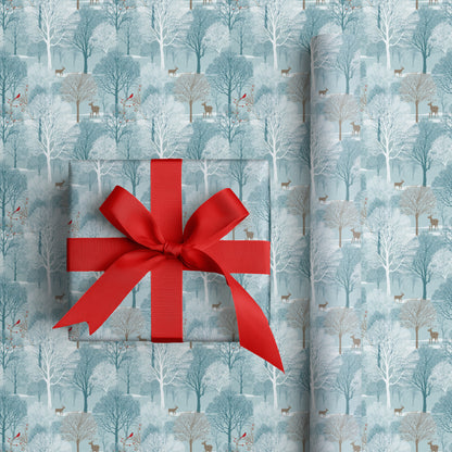 Quiet Steps Through Winter's Canvas