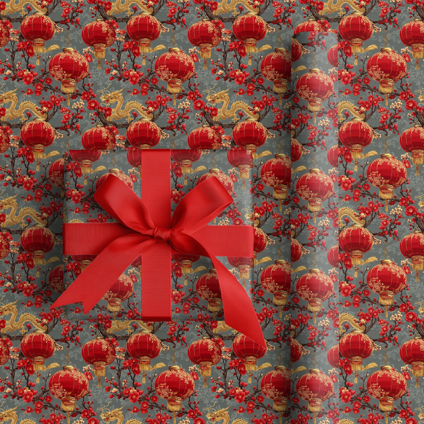 Crimson Lanterns Bloom With Fortune