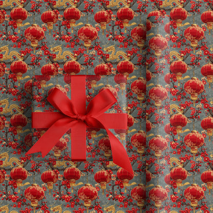 Crimson Lanterns Bloom With Fortune