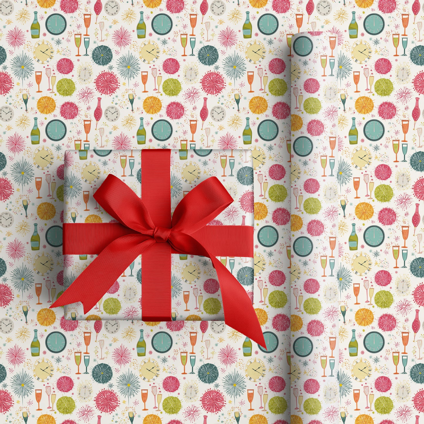 Midnight Sparkles Before Celebration