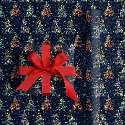 Midnight Stars Dance With Evergreens