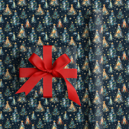 Starlight Dances Through Festive Pines