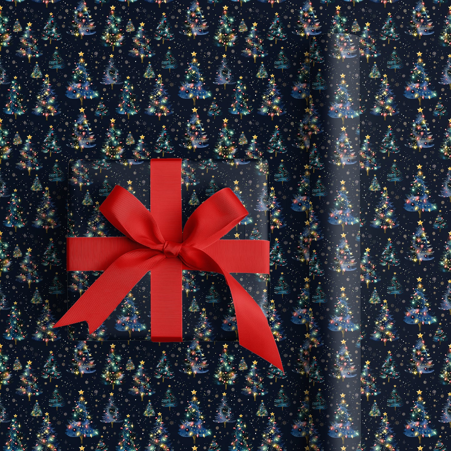 Starlit Pines Dancing Through Midnight