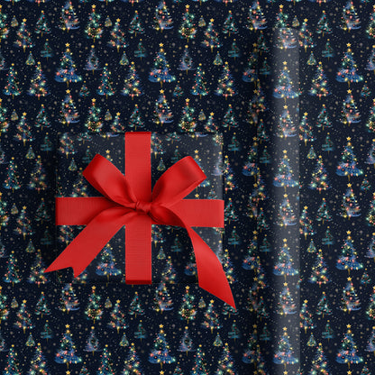 Starlit Pines Dancing Through Midnight