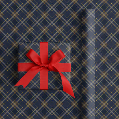 Geometric Rhythms in Midnight Blue