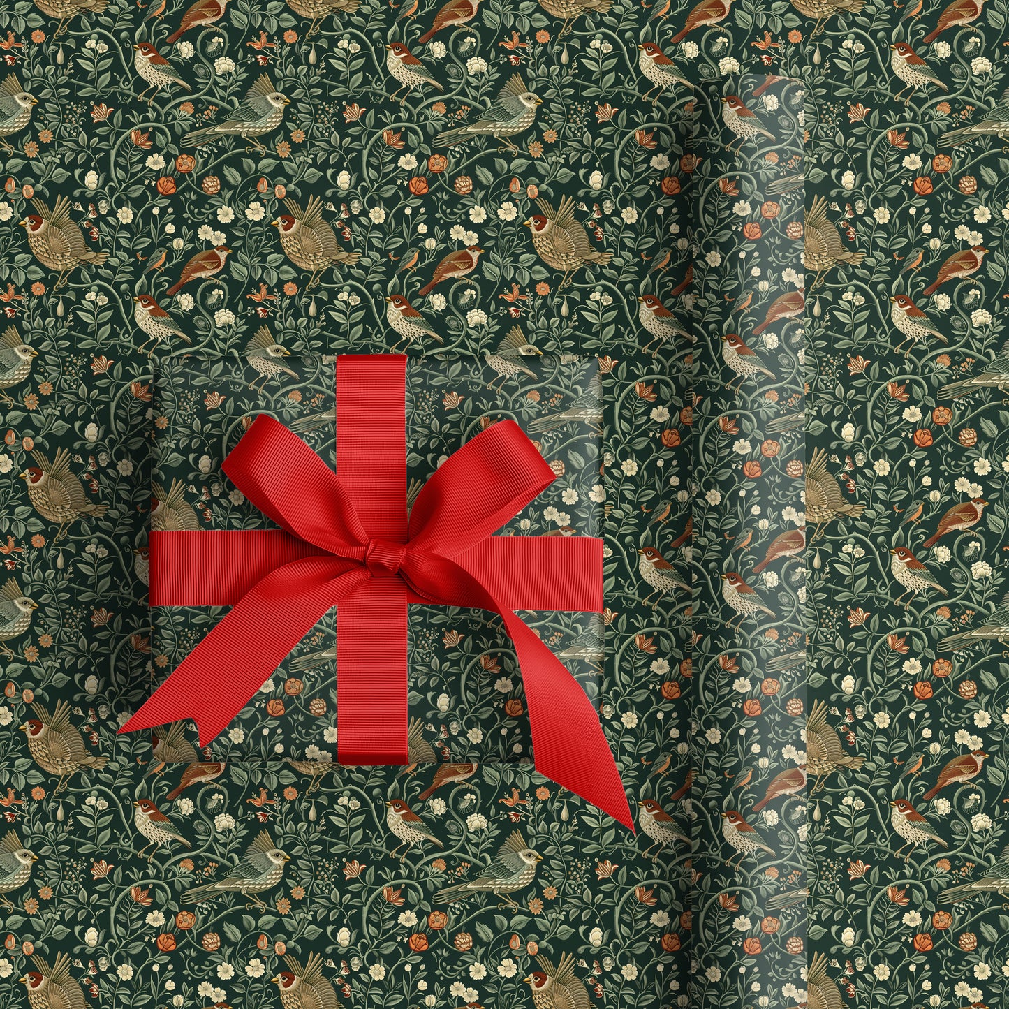 Feathered Tales In Green Tapestry