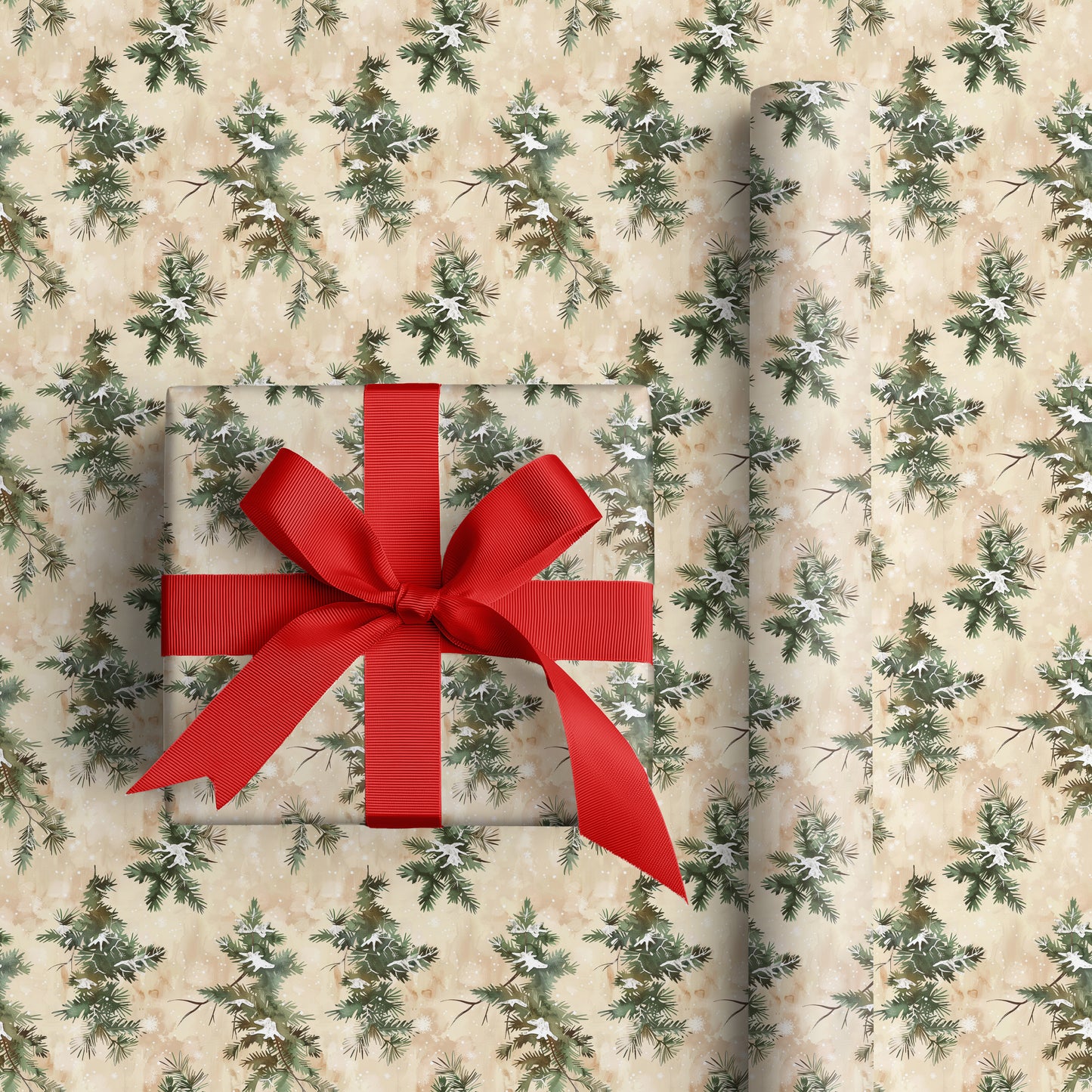 Evergreens Dancing Through Winter's Memory