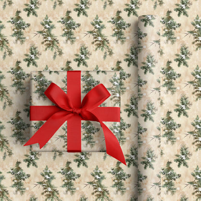 Evergreens Dancing Through Winter's Memory