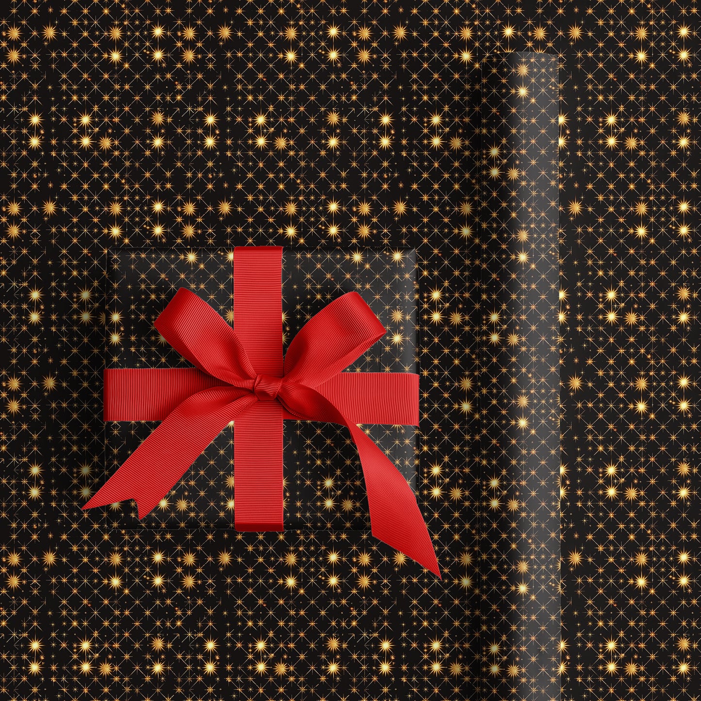 Golden Constellations Dance Midnight