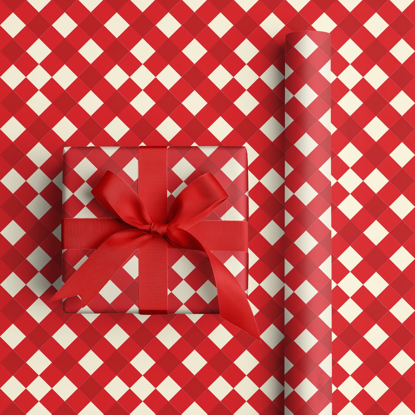 Geometric Dance Of Crimson Angles