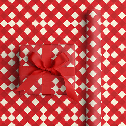 Geometric Dance Of Crimson Angles