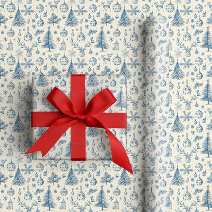 Winter's Blue Porcelain Memory