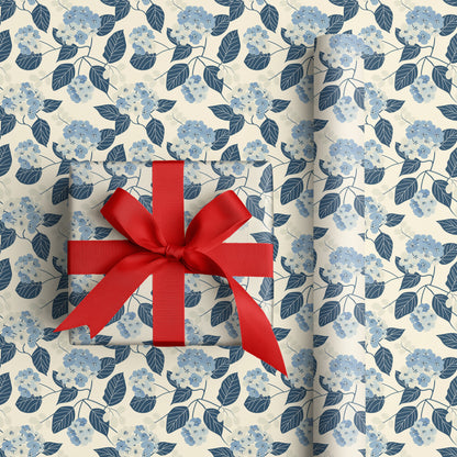 Blue Flowers Dance Between Leaves