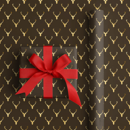 Golden Antlers Dance Across Midnight