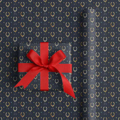 Celestial Antler Wreaths in Moonlit Forest