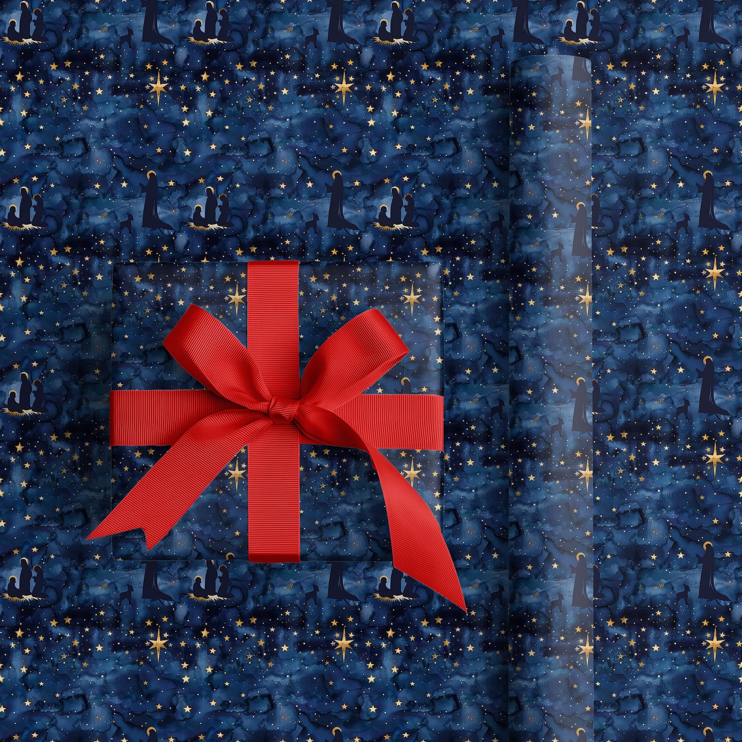 Celestial Nativity Paints Midnight Blue