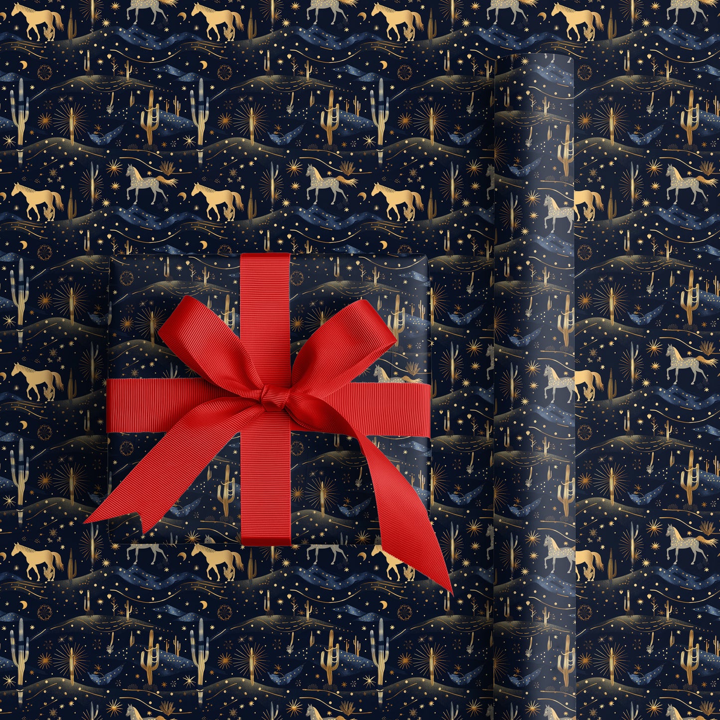 Starlit Saguaros Dance Midnight