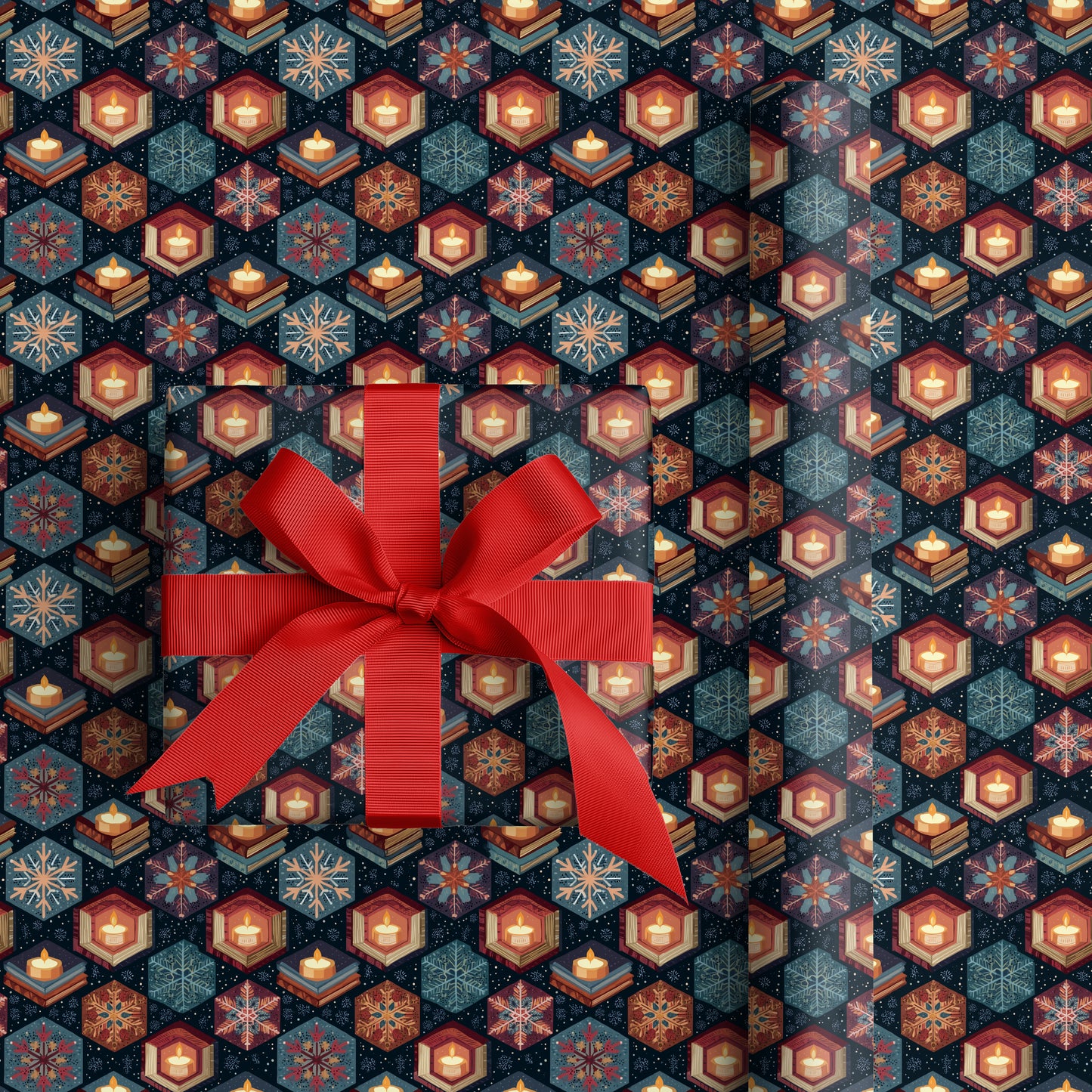 Candlelight Weaves Winter's Geometry