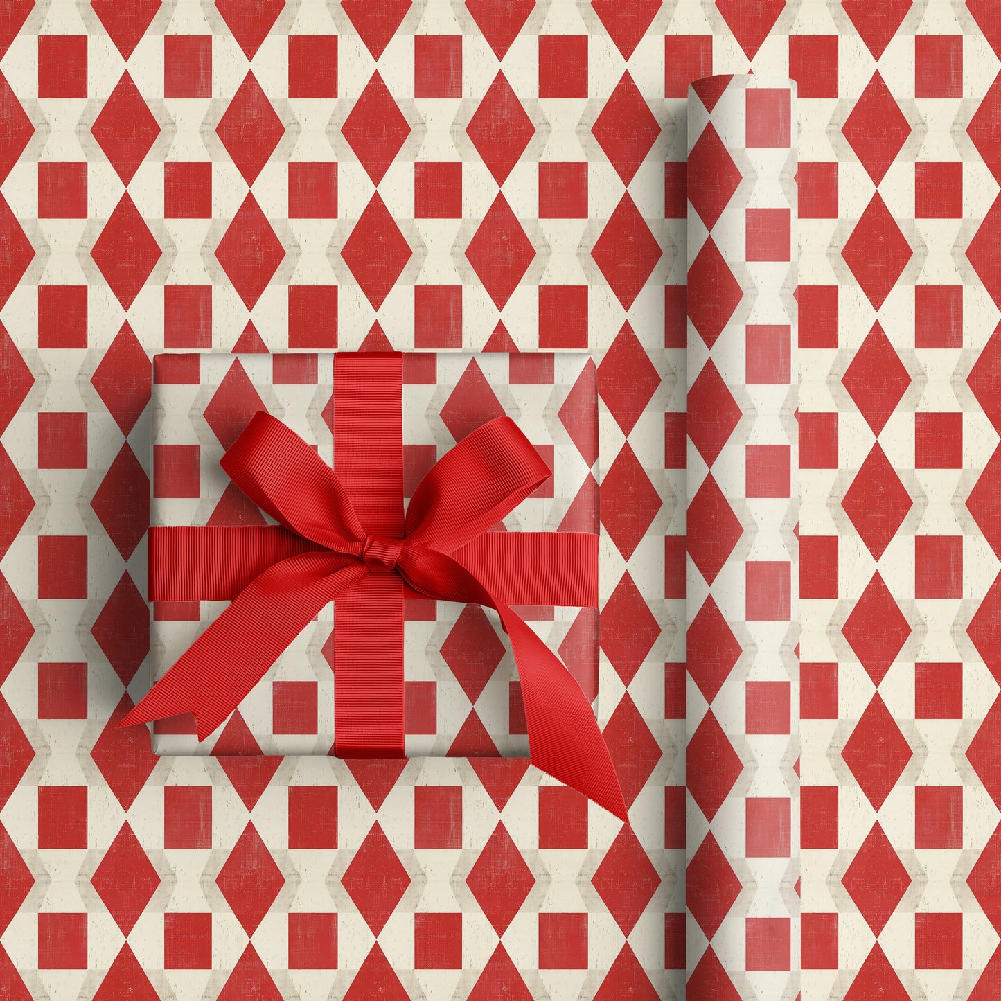 Geometric Rhythms Of Scarlet Calm