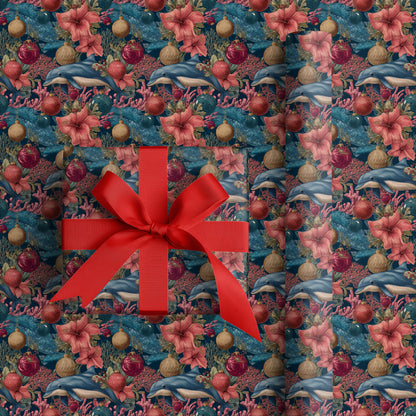 Nautical Ornaments Dance With Hibiscus