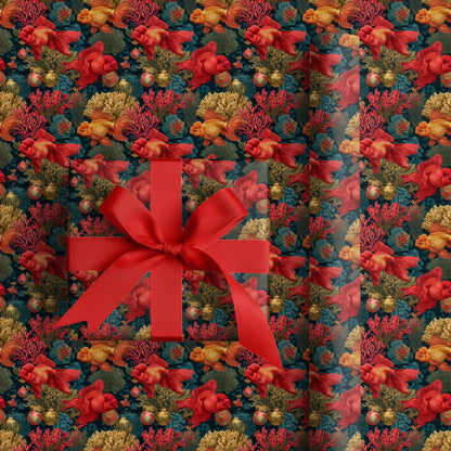 Goldfish Ballet Among Coral Dreams