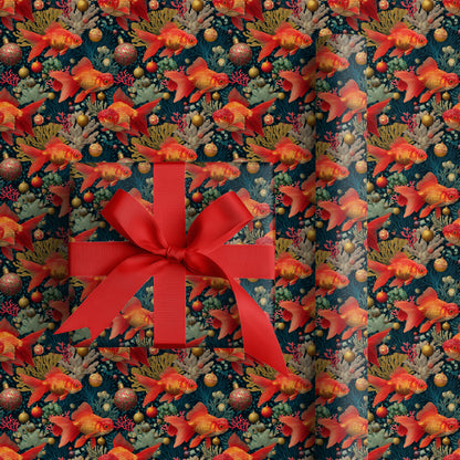 Goldfish Ballet In Festive Depths