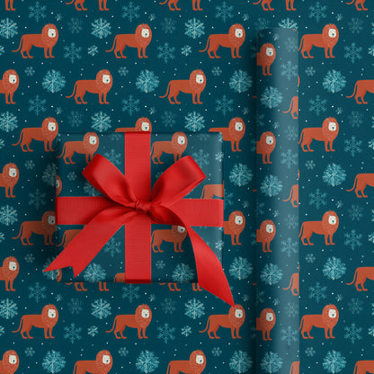 Lions Dance Between Winter's Crystals