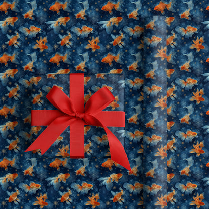 Golden Fins Dance Through Midnight