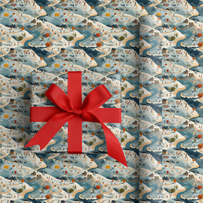 Winding Paths Through Winter's Canvas