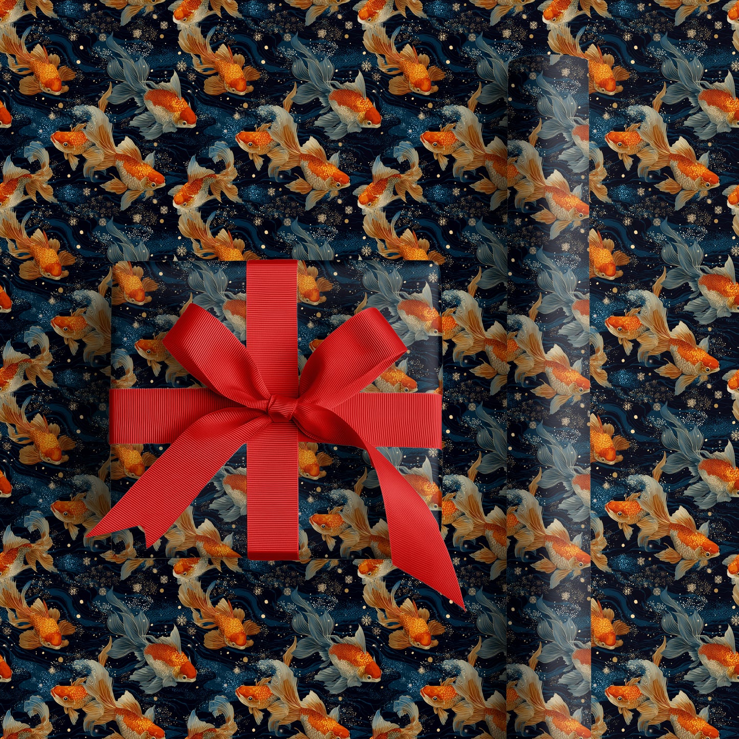 Celestial Currents Of Golden Fins