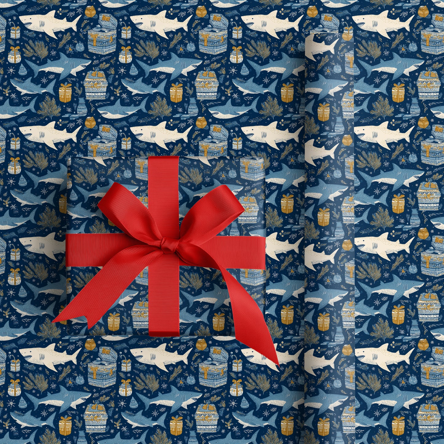 Winter Sharks Wrap Holiday Secrets