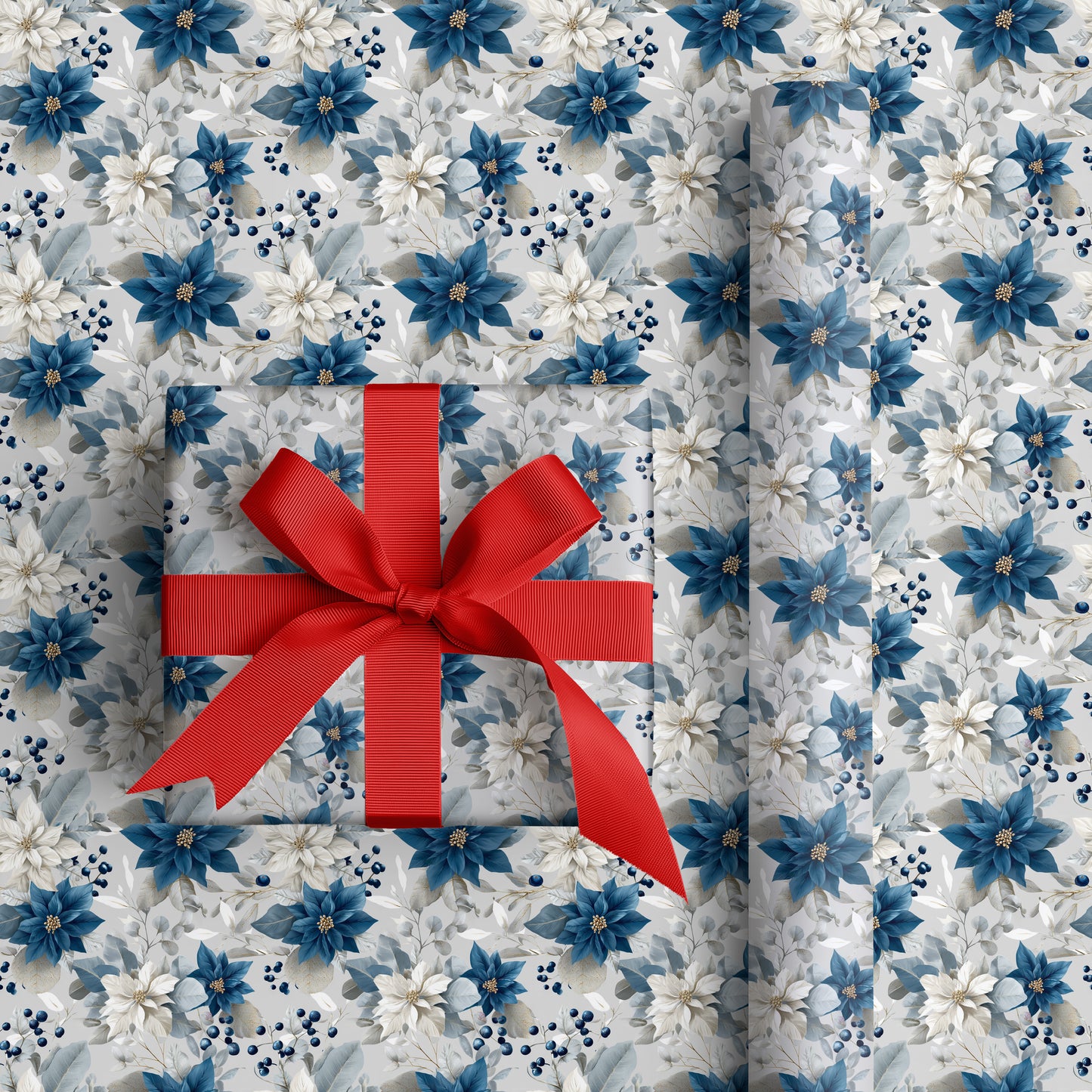 Winter Blooms In Midnight Blue