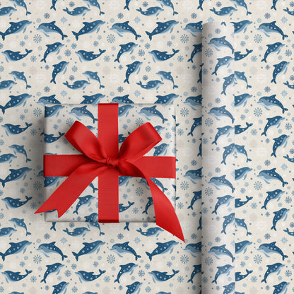 Dancing Dolphins Through Frozen Skies