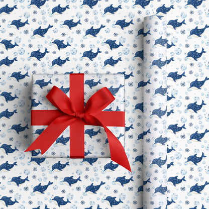 Dolphins Dancing Through Frozen Skies