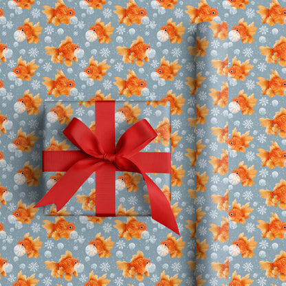 Goldfish Waltz Through Frozen Moments