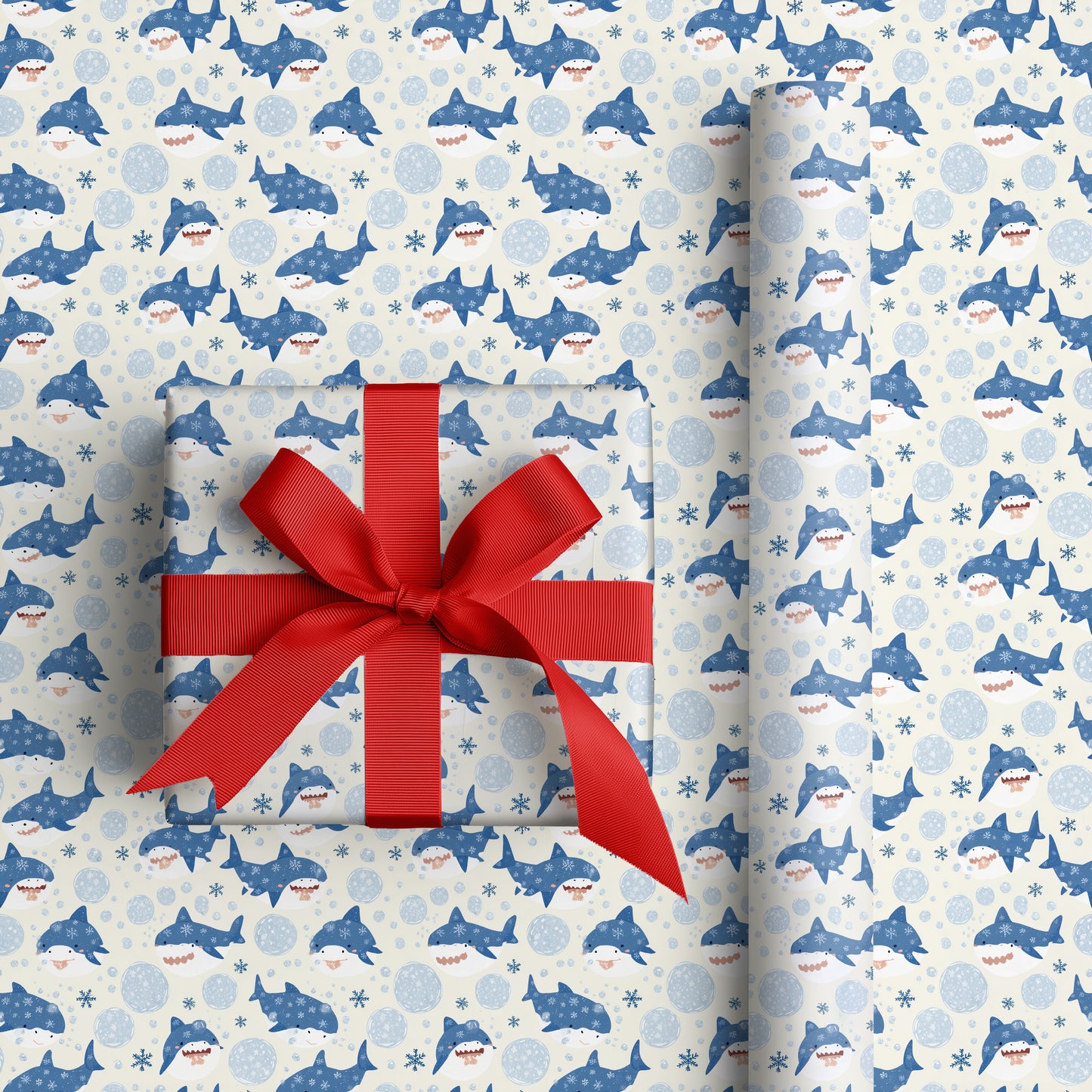 Sharks Drift Through Frozen Bubbles