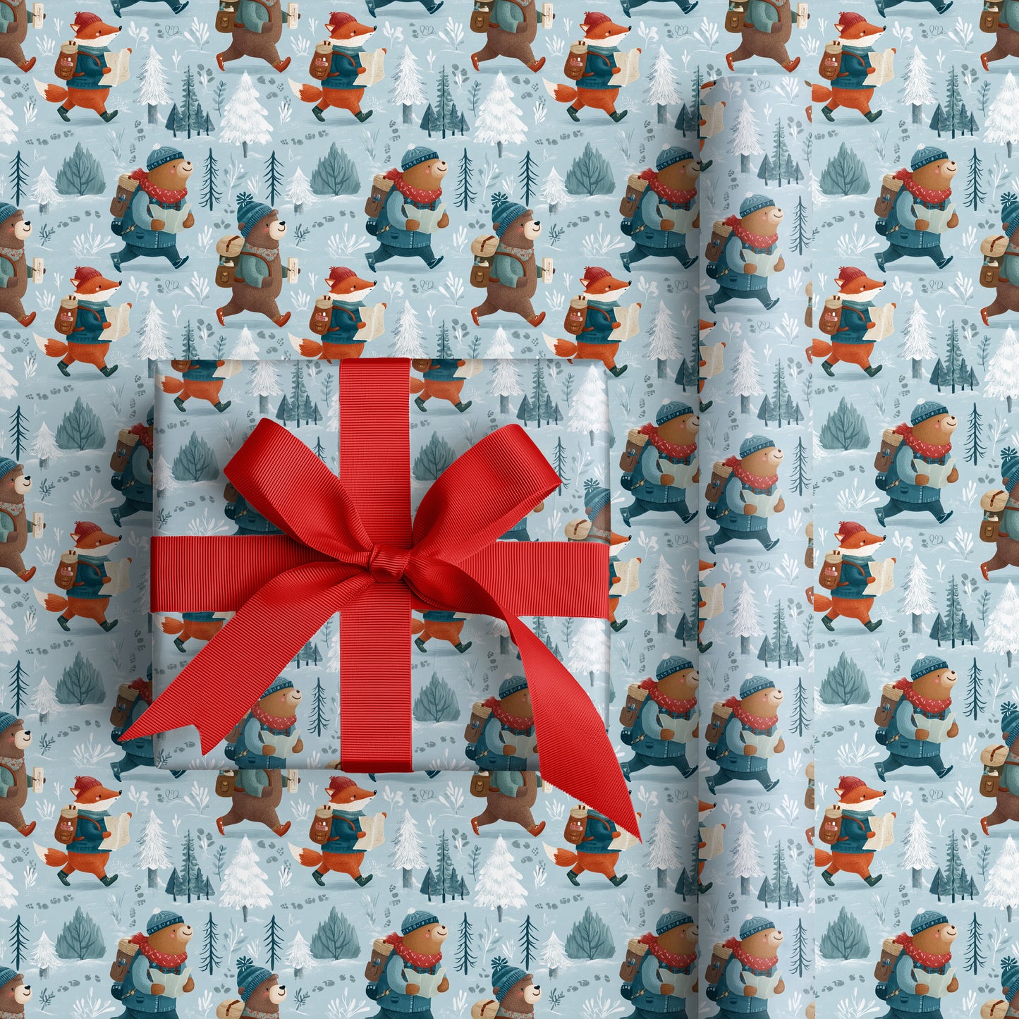 Forest Friends Navigate Winter's Tale