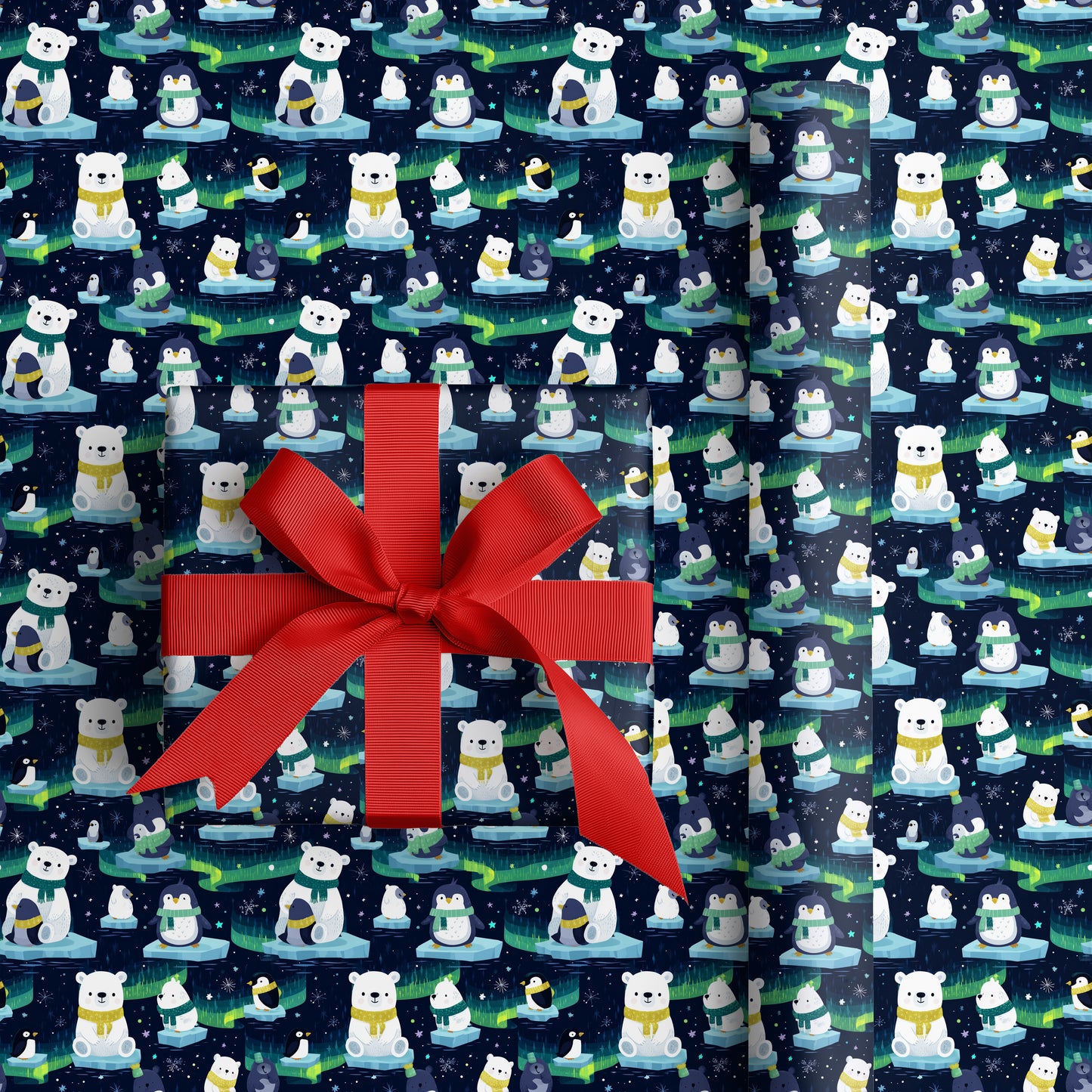 Polar Friends Float Through Starlight