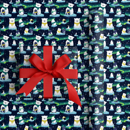 Polar Friends Float Through Starlight