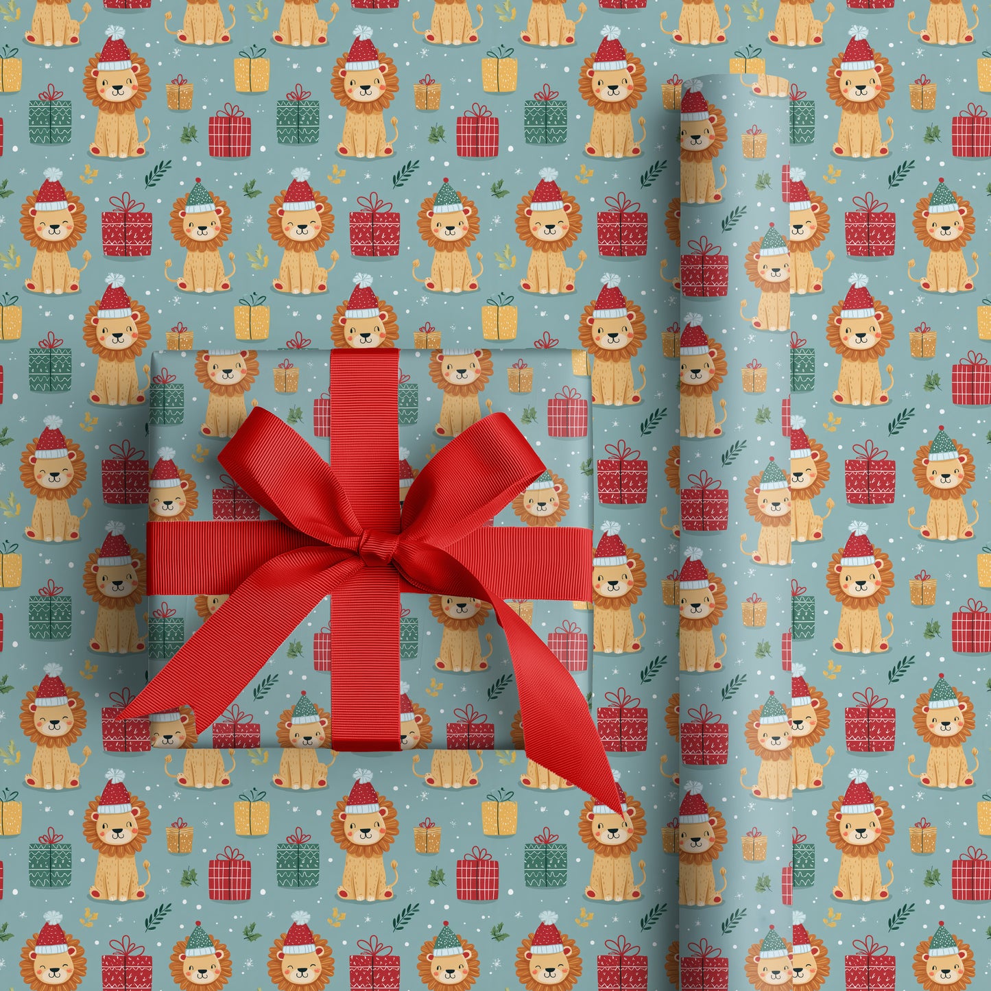 Lions Wrap Gifts With Holiday Cheer