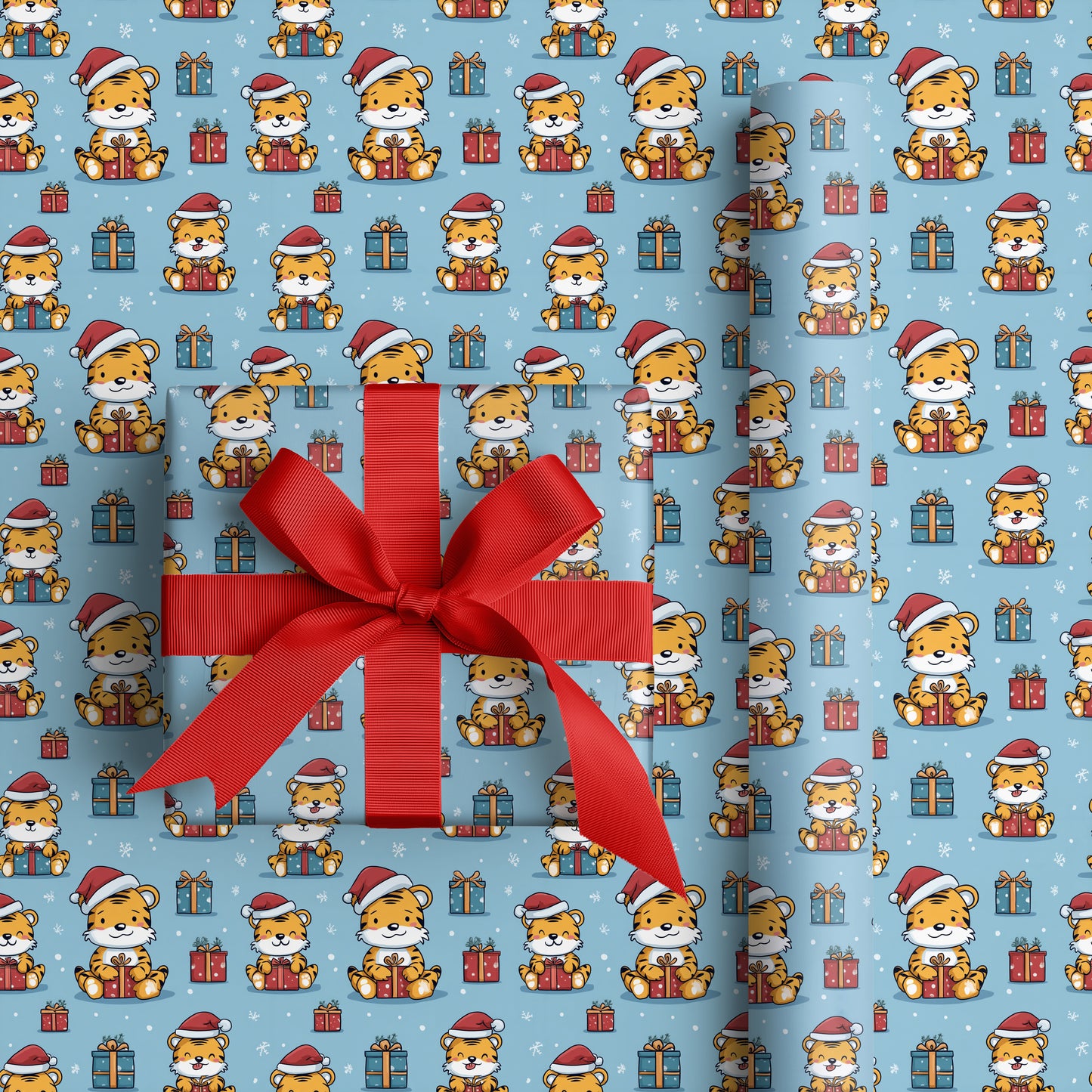 Tigers Unwrap Winter's Playful Cheer