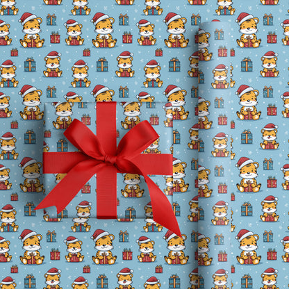 Tigers Unwrap Winter's Playful Cheer