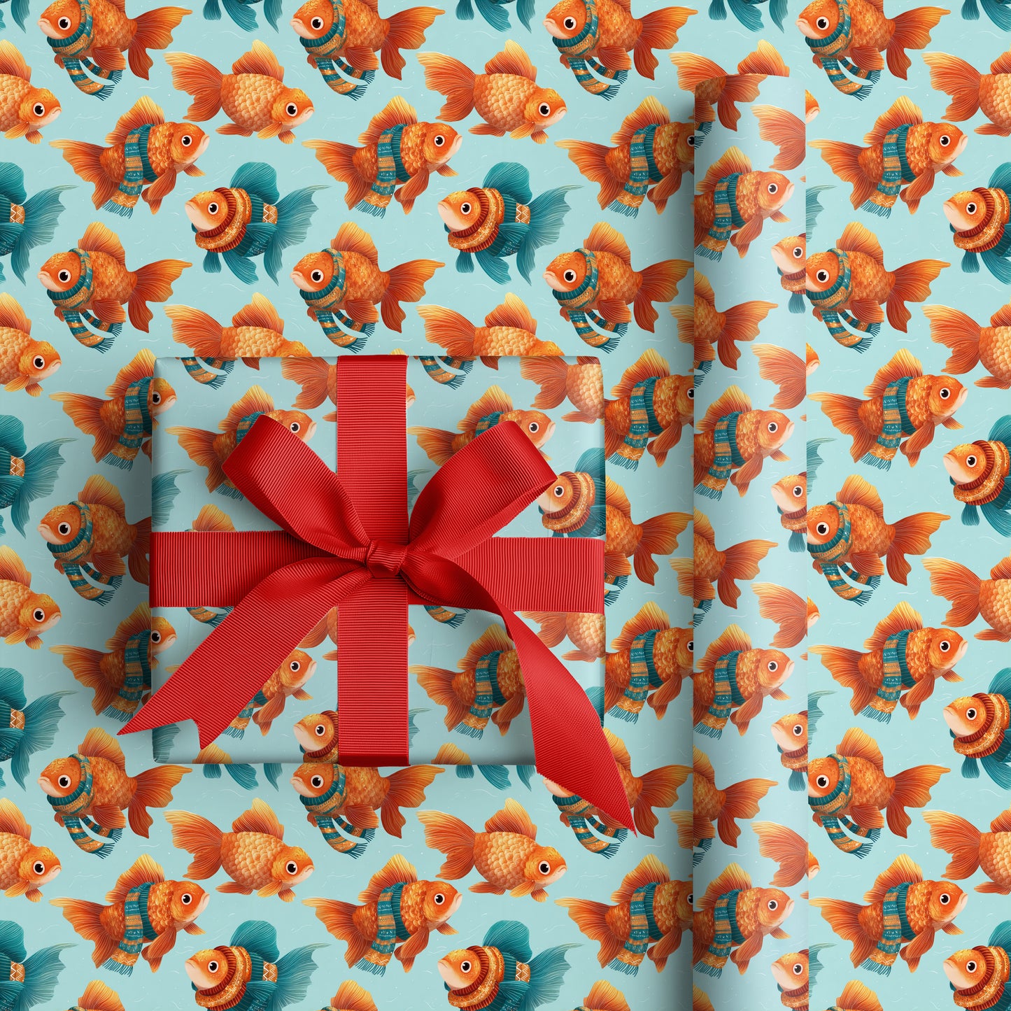 Goldfish Waltz In Winter's Warmth