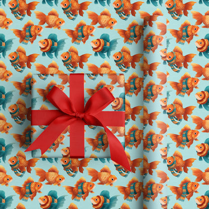 Goldfish Waltz In Winter's Warmth