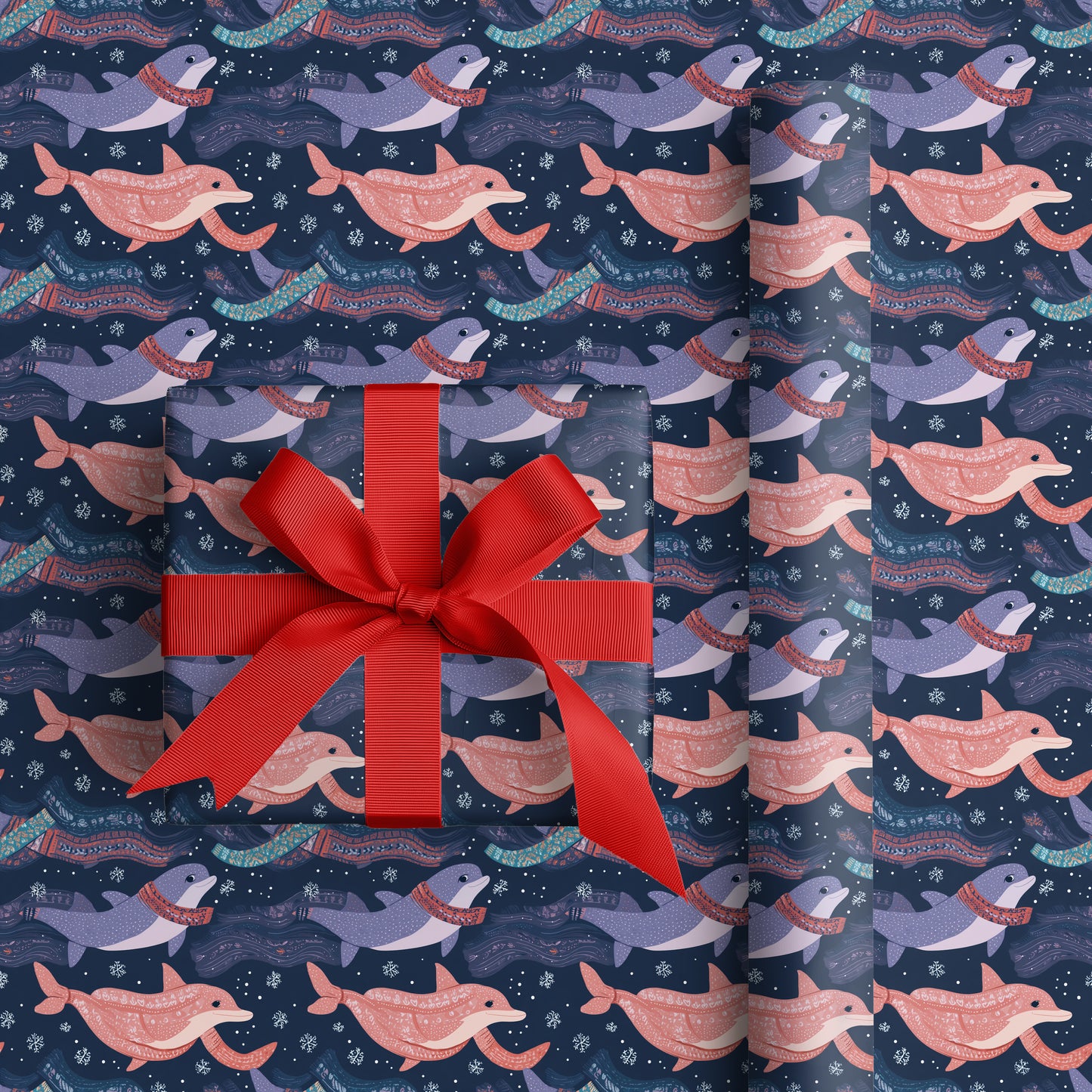 Dolphins Dance Through Winter's Melody